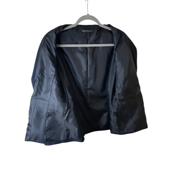 Lafayette 148 Suit Pants Blazer Navy Wool - Picture 10 of 11